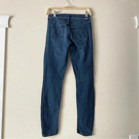 Mother Jeans The Looker The Missing Hour Dark Wash Skinny Jeans Size 25 - Picture 4 of 9